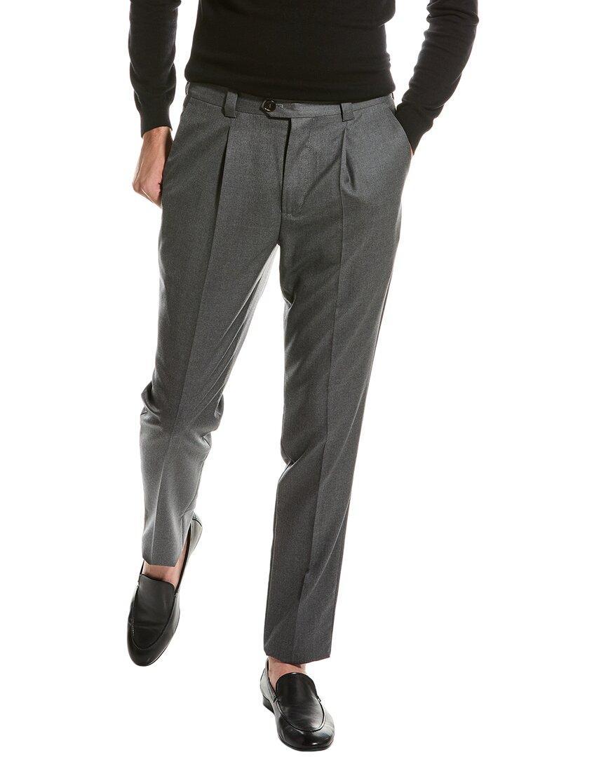 Wool Pant In Gray Product Image