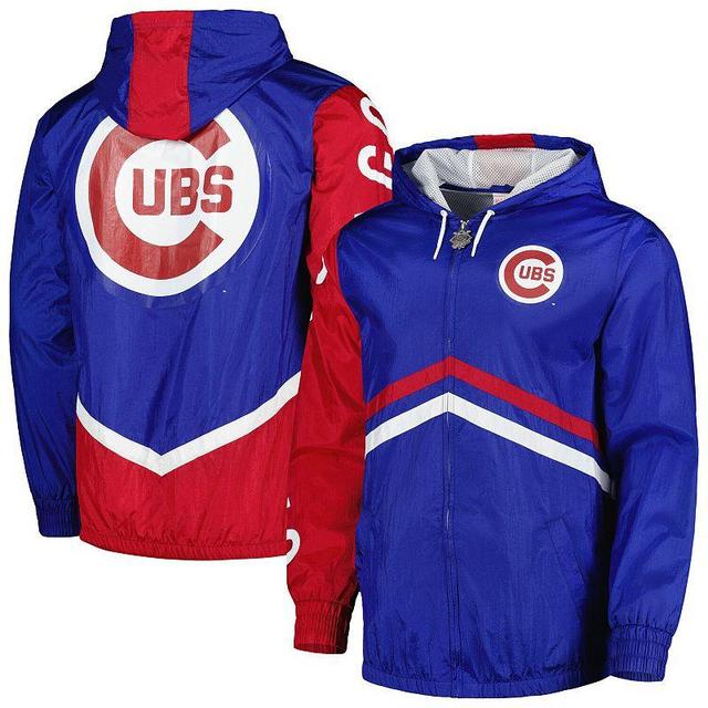 Mens Mitchell & Ness Royal Chicago Cubs Undeniable Full-Zip Hoodie Windbreaker Jacket Product Image