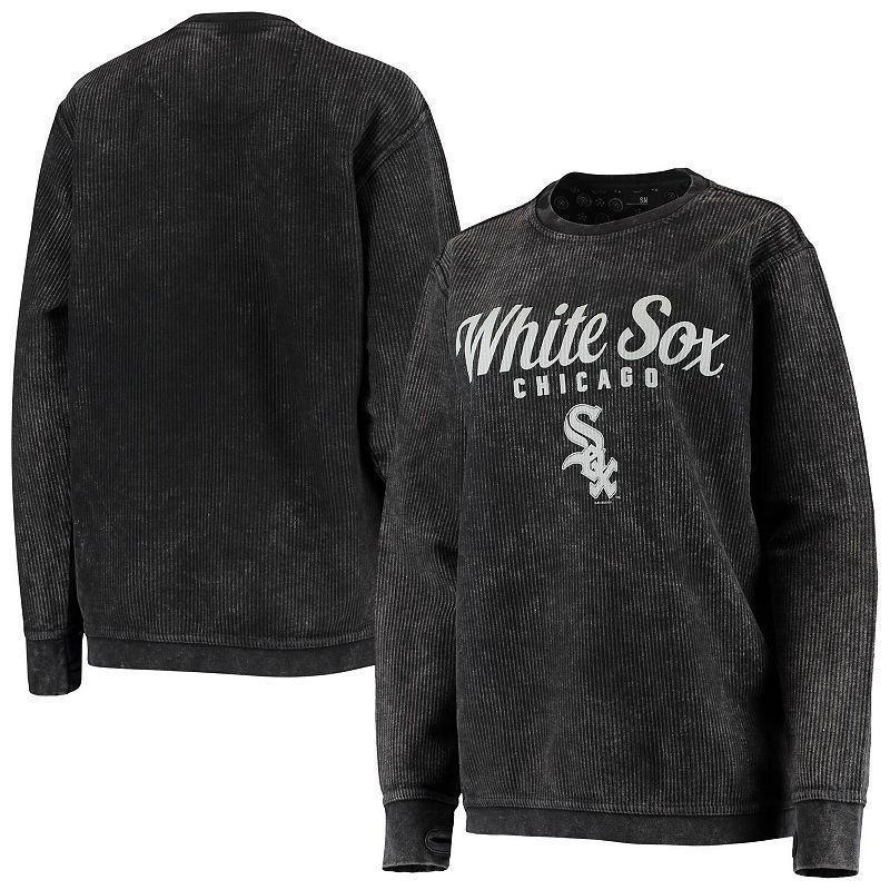 Womens G-III 4Her by Carl Banks Black Chicago White Sox Comfy Cord Pullover Sweatshirt Product Image