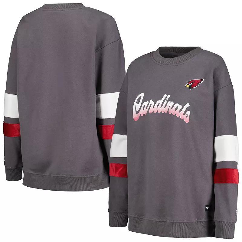 Womens The Wild Collective Charcoal Arizona Cardinals Fleece Pullover Sweatshirt Product Image