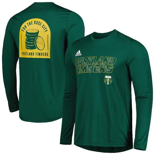 Mens adidas Portland Timbers Jersey Hook AEROREADY Long Sleeve T-Shirt Product Image