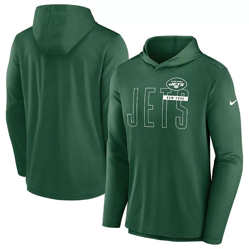 Mens Nike Green New York Jets Performance Team Pullover Hoodie Product Image