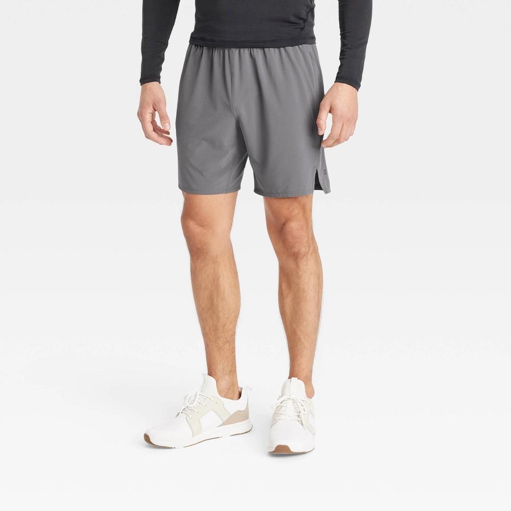 Men's Unlined Run Shorts 7" - All In Motion™ Gray M Product Image