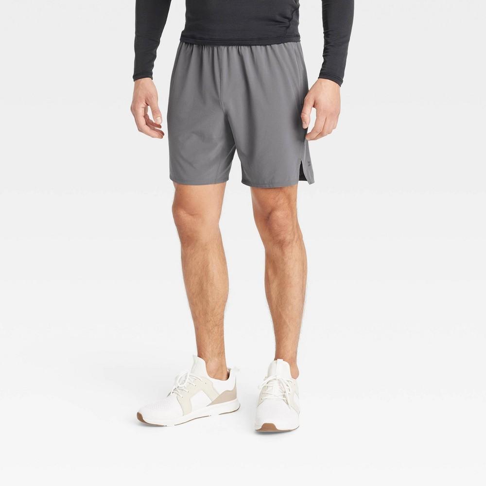 Men's Unlined Run Shorts 7" - All In Motion™ Gray M Product Image