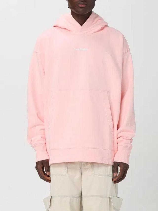 Printed Hood Sweatshirt In Light Pink Product Image