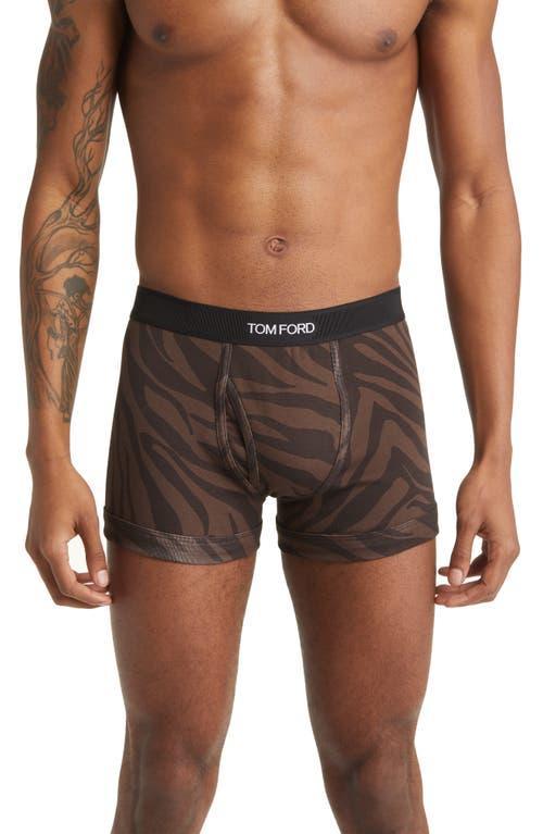 TOM FORD Tiger Stripe Print Boxer Briefs Product Image