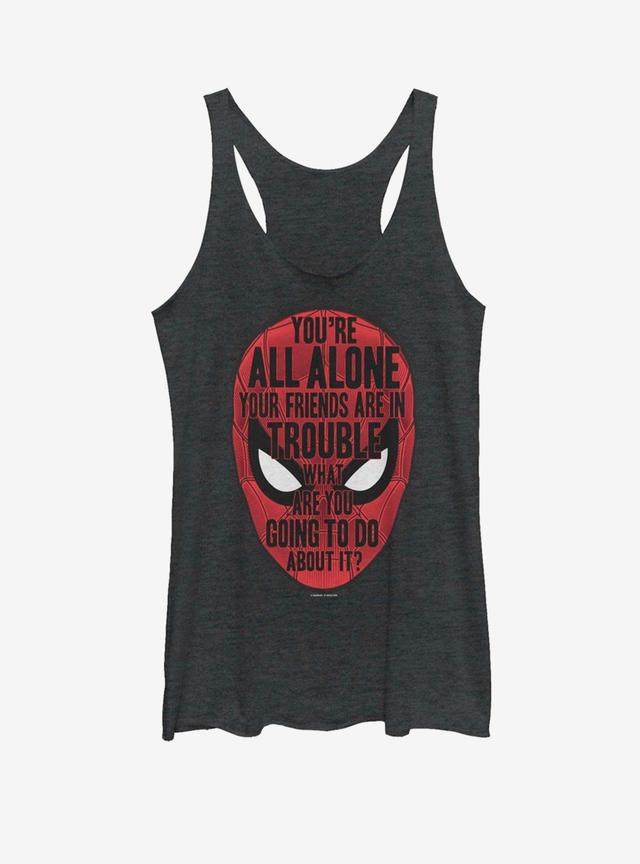 Marvel Spider-Man Far From Home Face words Girls Tank Product Image