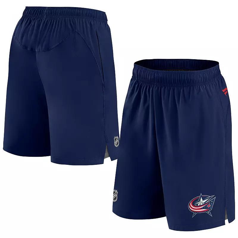 Mens Fanatics Branded Columbus Blue Jackets Authentic Pro Rink Shorts Product Image