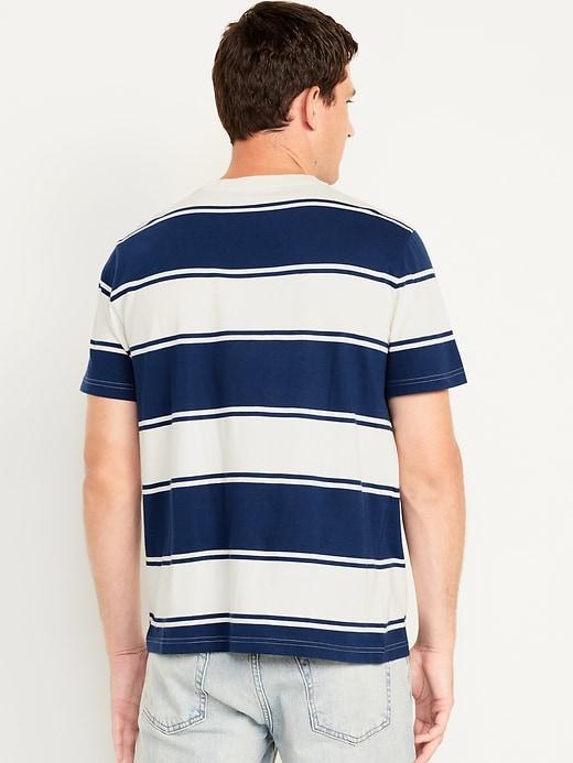 Crew-Neck Striped T-Shirt Product Image