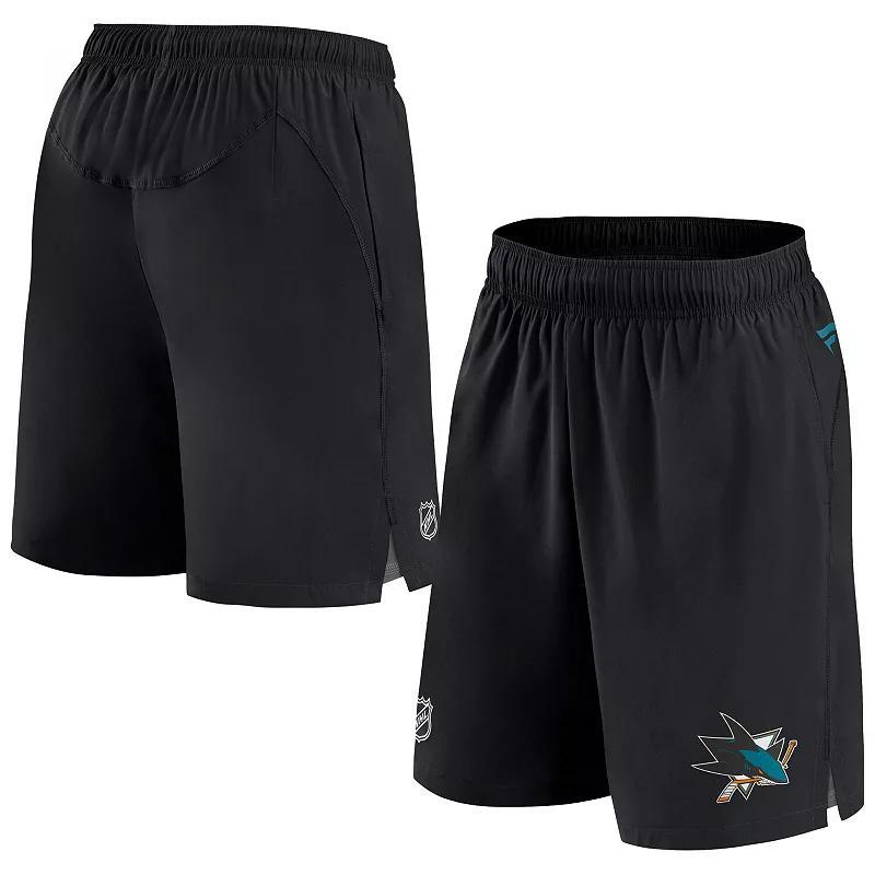 Mens Fanatics Branded Black San Jose Sharks Authentic Pro Rink Shorts SKS Black Product Image