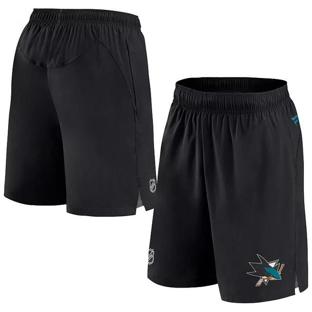 Mens Fanatics Branded Black San Jose Sharks Authentic Pro Rink Shorts Product Image