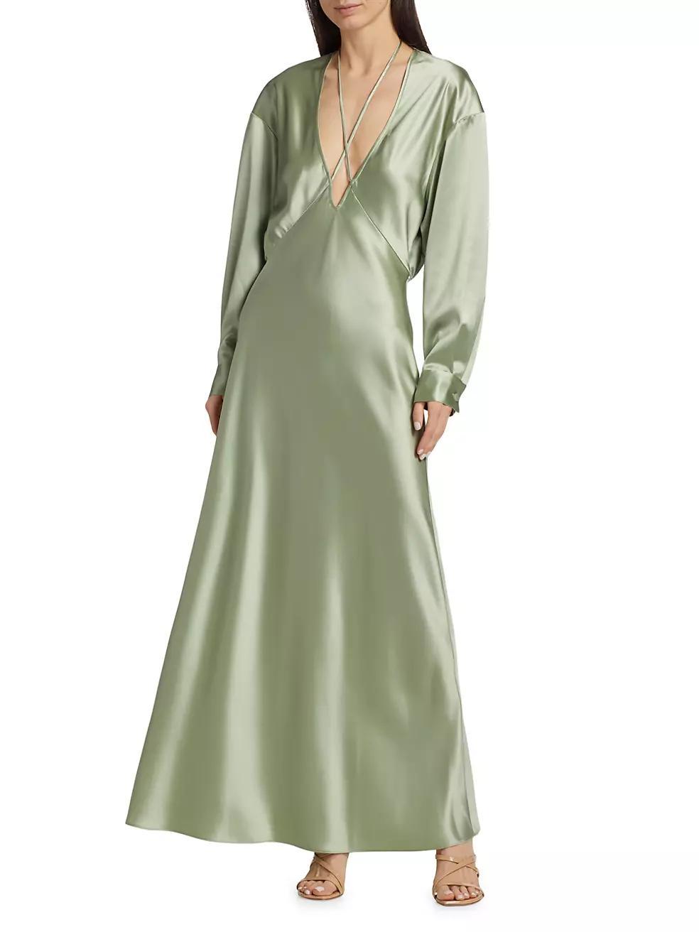 Romilly Satin Maxi Dress Product Image