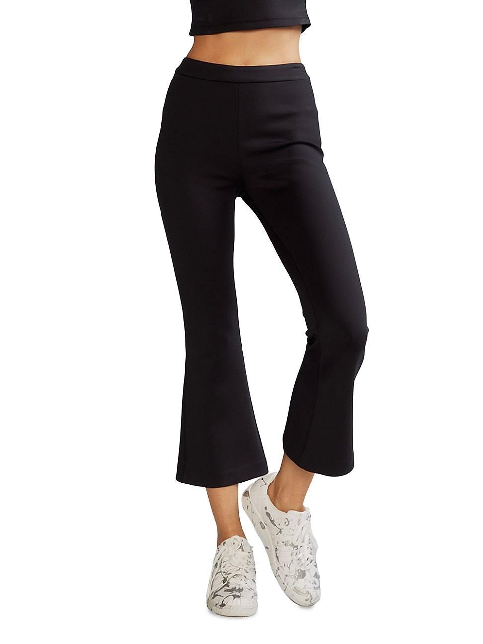 Womens Bonded Cropped Flare Pants Product Image