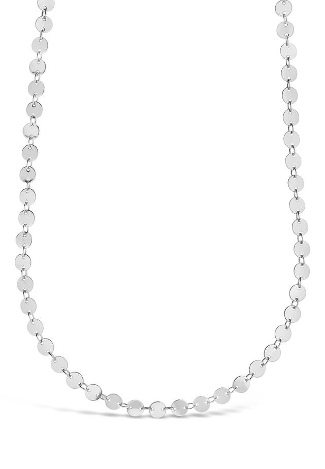 Round Disk Long Chain Necklace Product Image