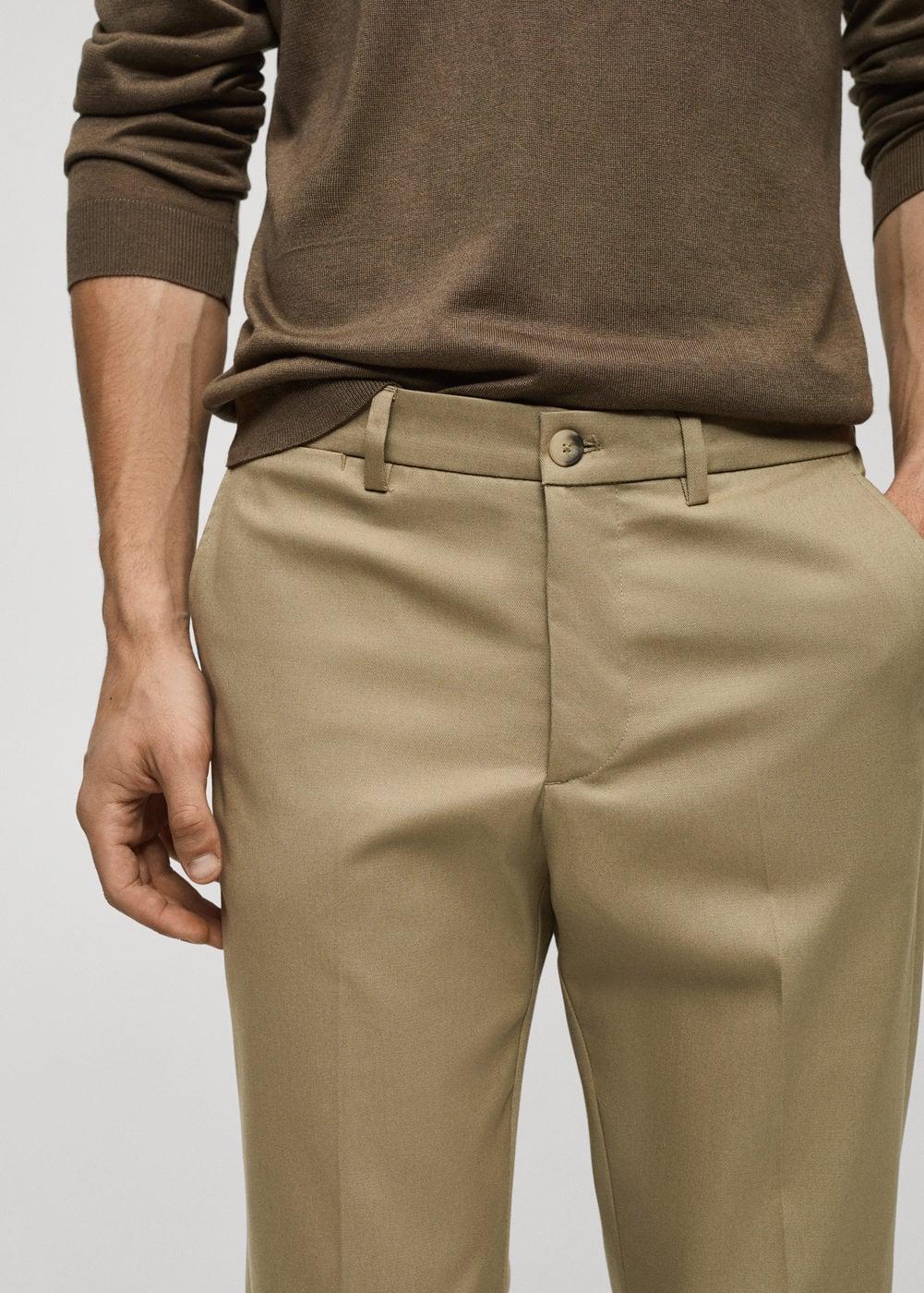 Mango Mens Slim Fit Chino Trousers Product Image