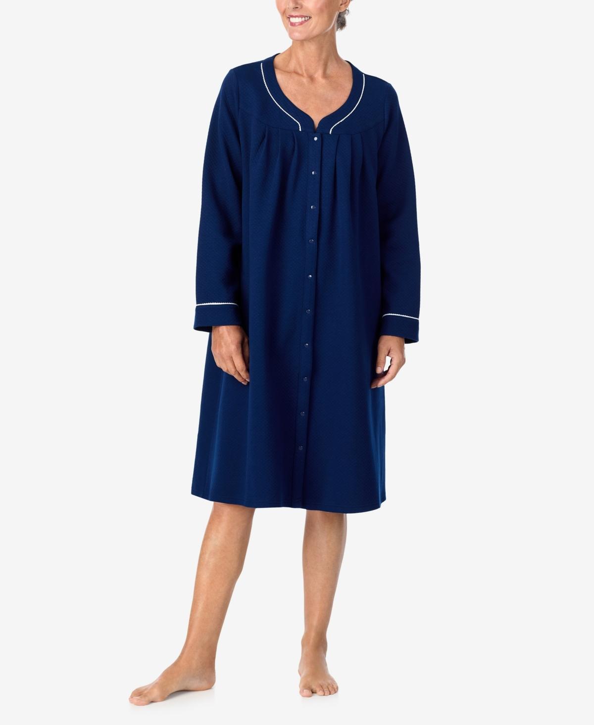 Aria Womens Long Sleeve Snap Robe Product Image