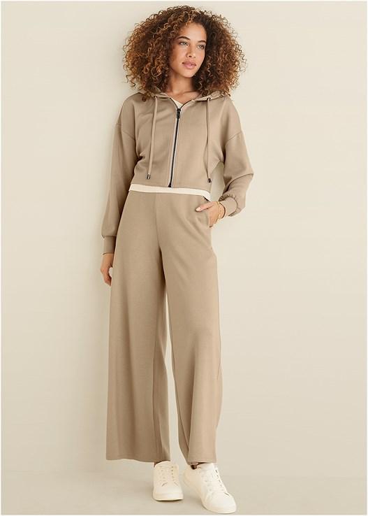 Double Knit Cropped Jacket Product Image