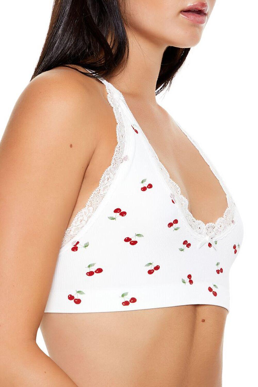 Seamless Cherry Print Bralette | Forever 21 Product Image