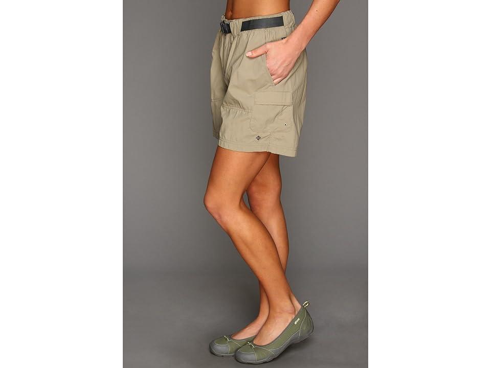 Columbia Sandy River Cargo Short (Tusk/Metal) Women's Shorts Product Image