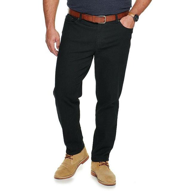 Big & Tall Sonoma Goods For Life Regular Fit Tapered Jeans, Mens Black Product Image