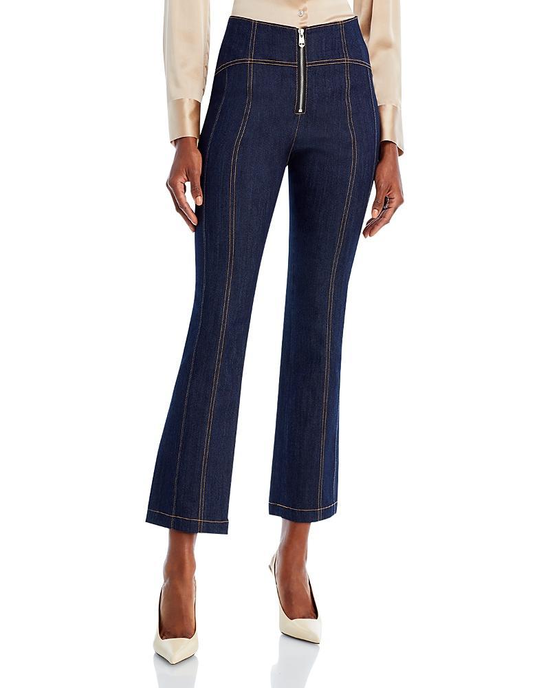 Cinq  Sept Loren Flare Leg Crop Denim Pants Product Image