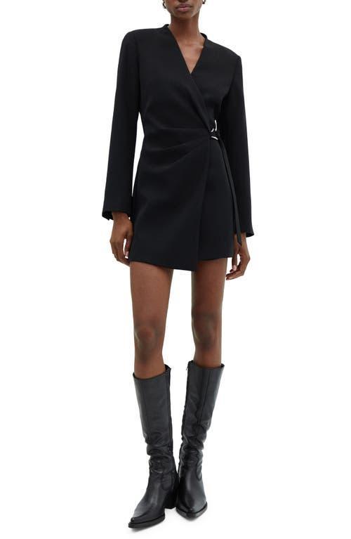 MANGO - Buckle wrap dress blackWomen Product Image