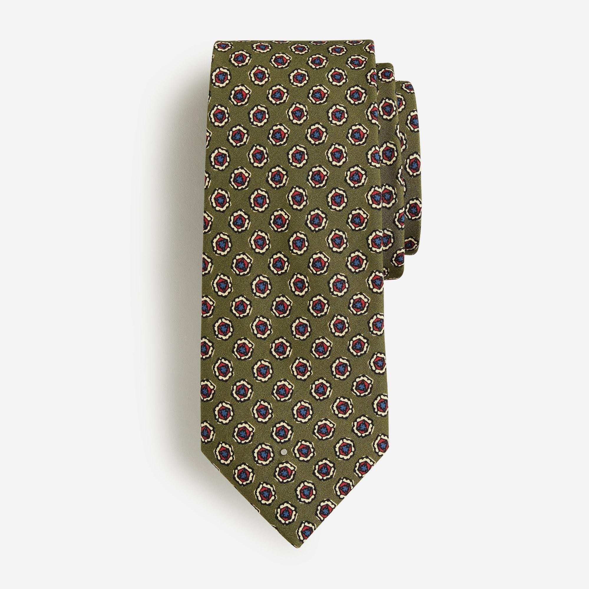 Italian silk tie in print Product Image