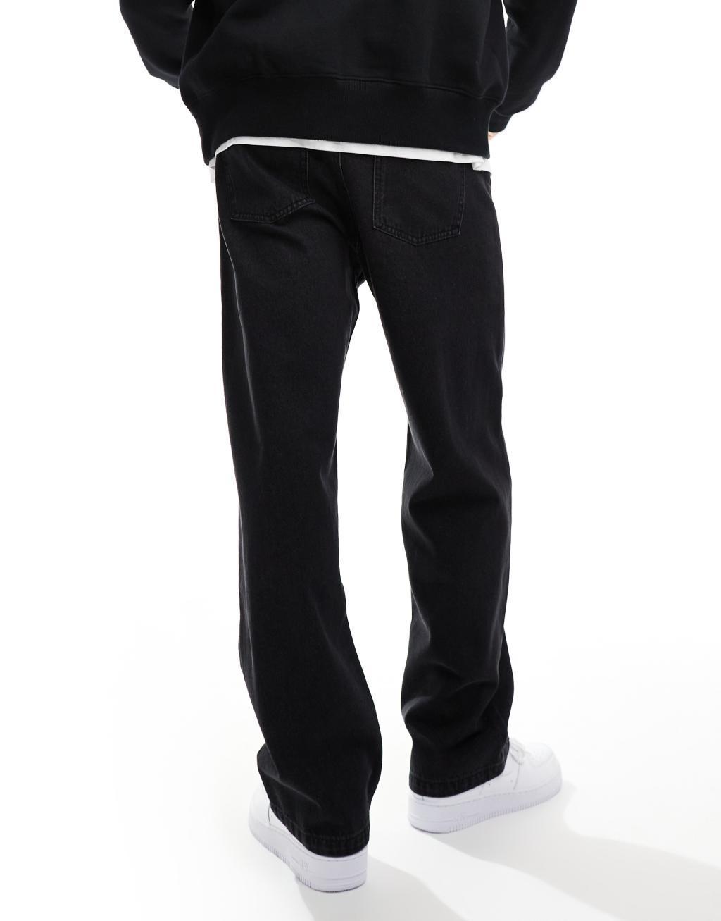 ADPT baggy fit jeans in black Product Image