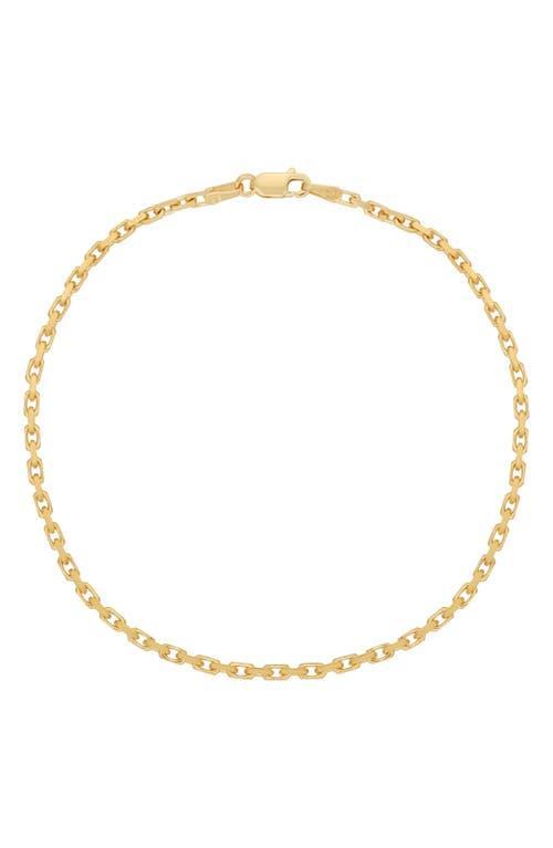 Bony Levy Mens 14k Gold Rolo Chain Bracelet Product Image