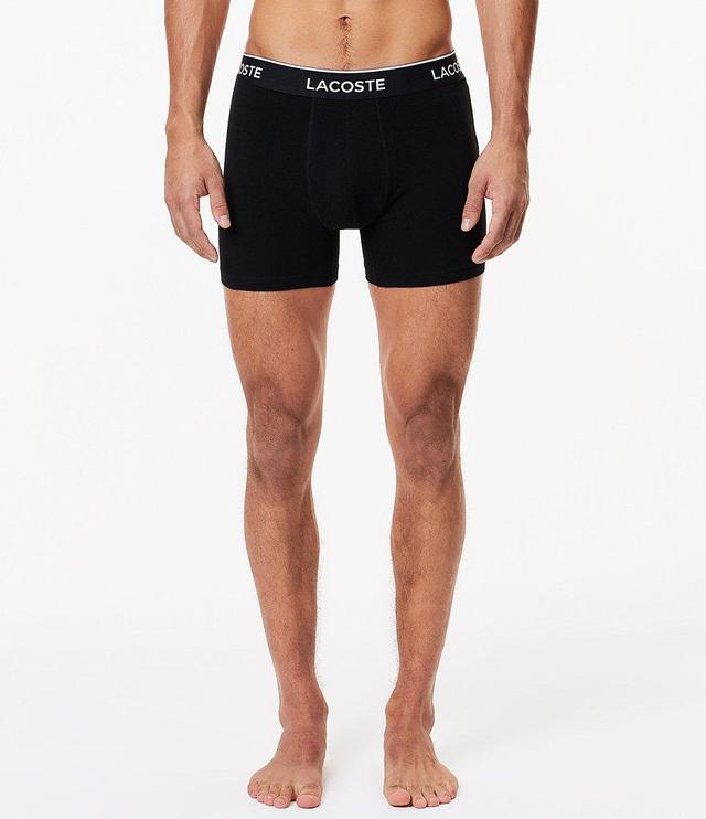 Lacoste Branded Waistband 5#double; Inseam Boxer Briefs 3-Pack Product Image