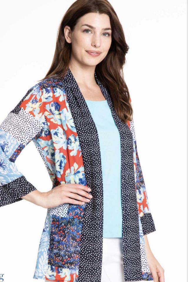 DRAPEY PRINT ONIONSKIN JACKET - MULTI Female Product Image