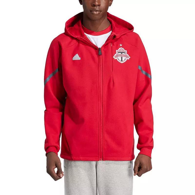 Mens adidas Red Toronto FC 2024 Anthem Travel Full-Zip Jacket Product Image