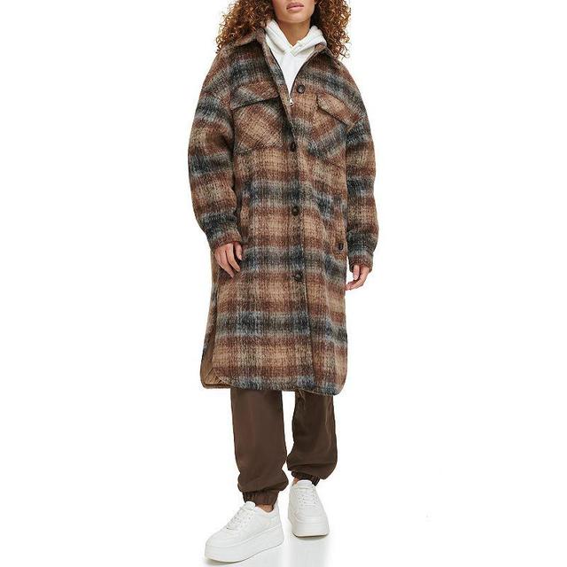 levis Plaid Longline Coat Product Image