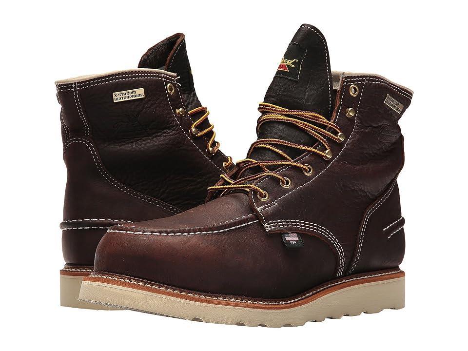 Thorogood American Heritage Mens Waterproof Safety-Toe Work Boots Brown Product Image