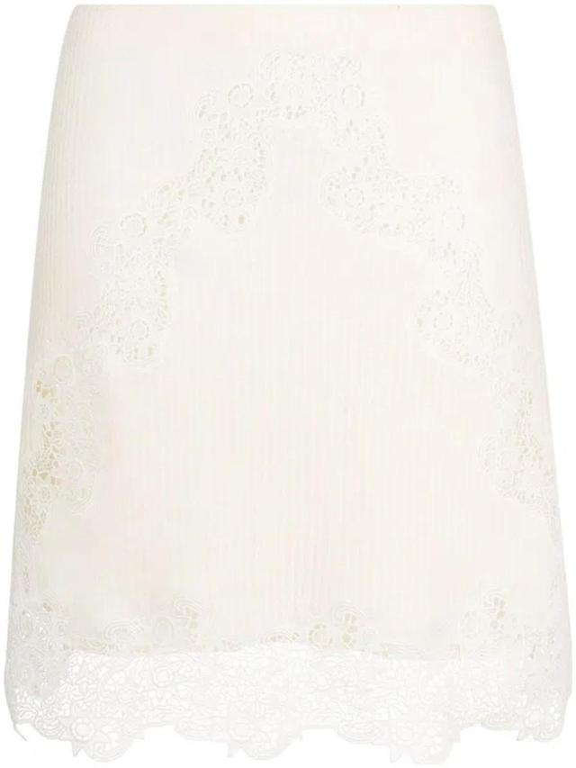 White A-line Skirt Product Image