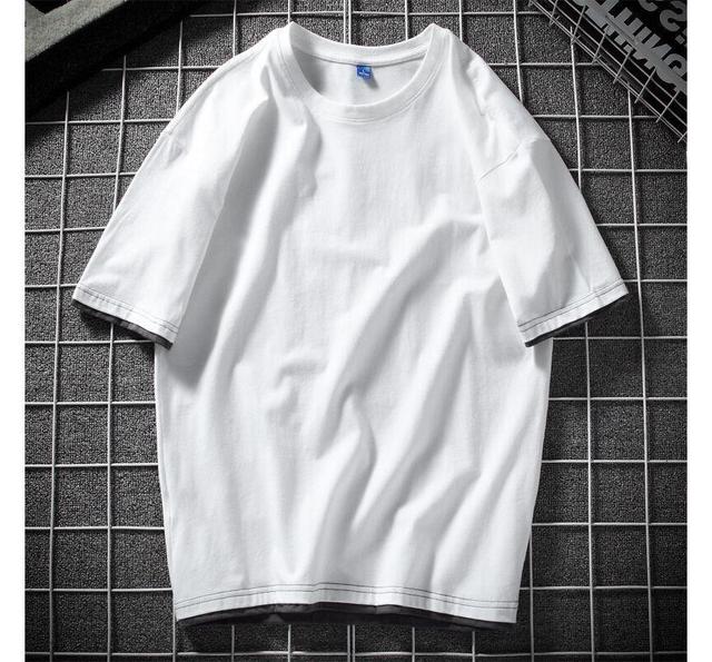 Short Sleeve Round Neck Mock Two Piece Tee Product Image