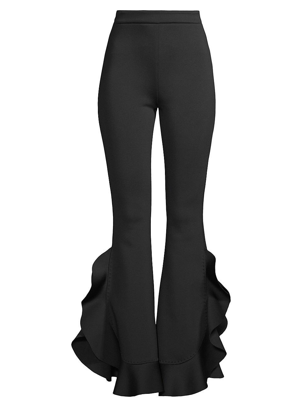 Womens Bonded Satin Flouse Flare Pant Product Image