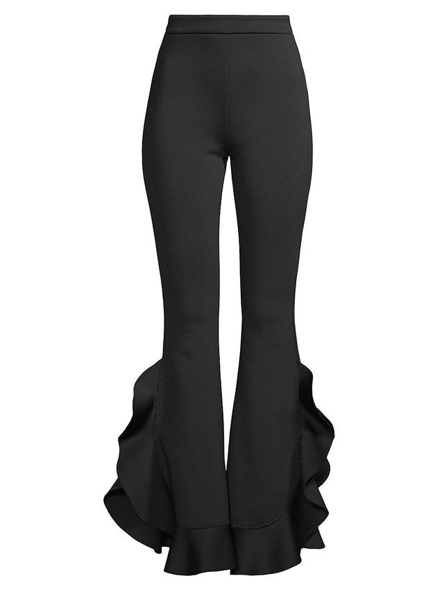 Womens Bonded Satin Flouse Flare Pant Product Image