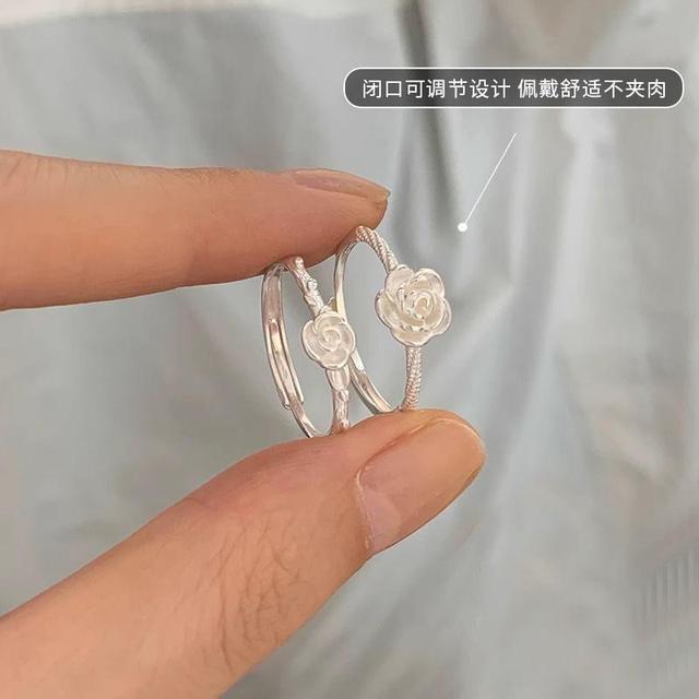 Floral Alloy Open Ring (Various Designs) Product Image