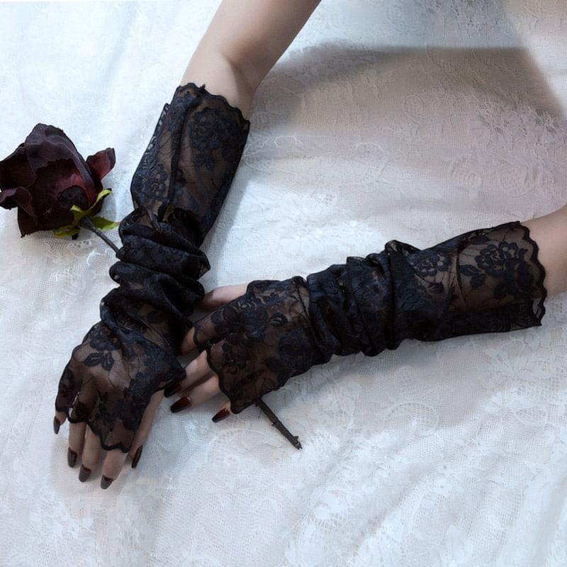 Floral Lace Arm Sleeves Product Image