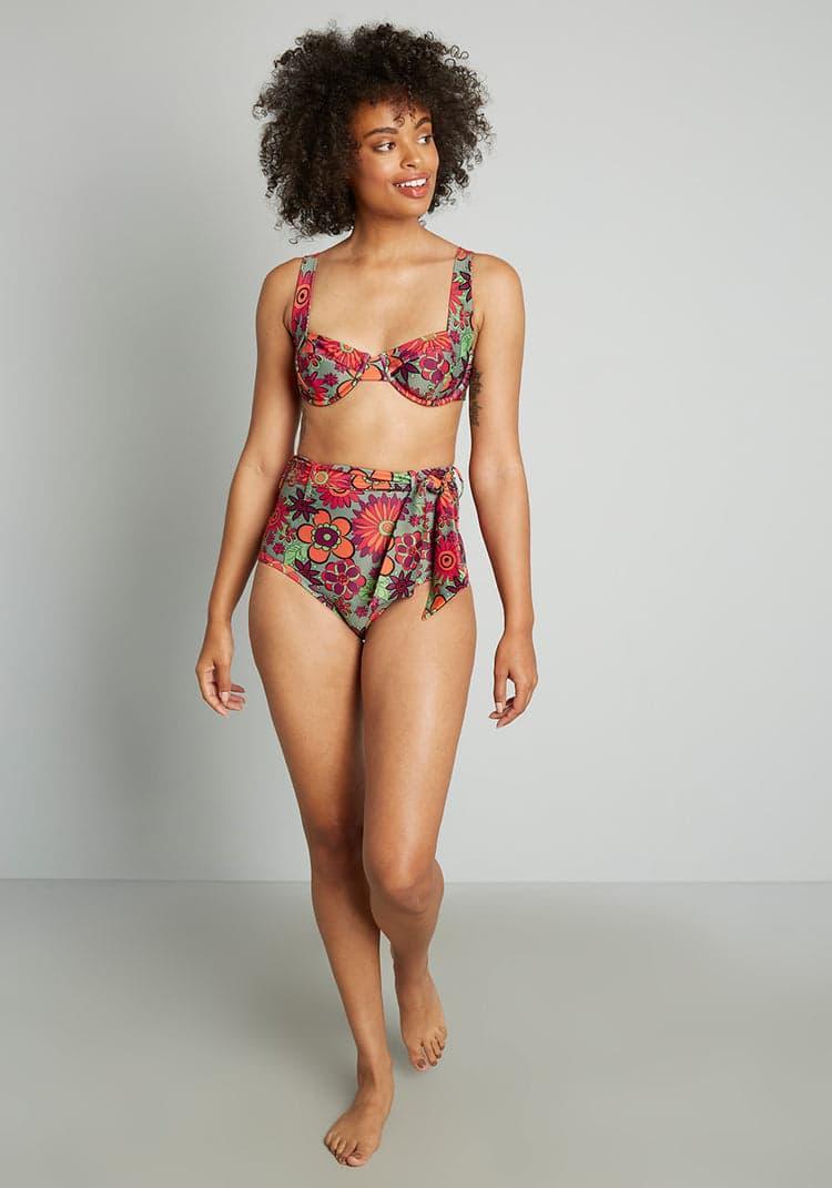 The Greta High-Waisted Bikini Bottom Product Image