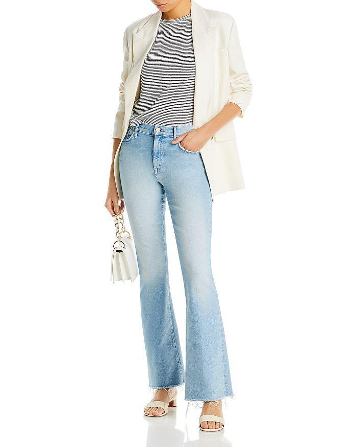 The Runaway High Waist Frayed Hem Jeans In California Cruiser Product Image