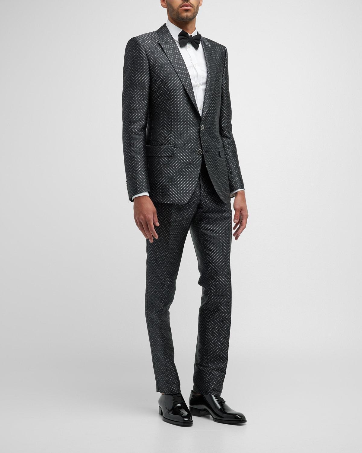 Mens Lurex Jacquard Tuxedo Product Image