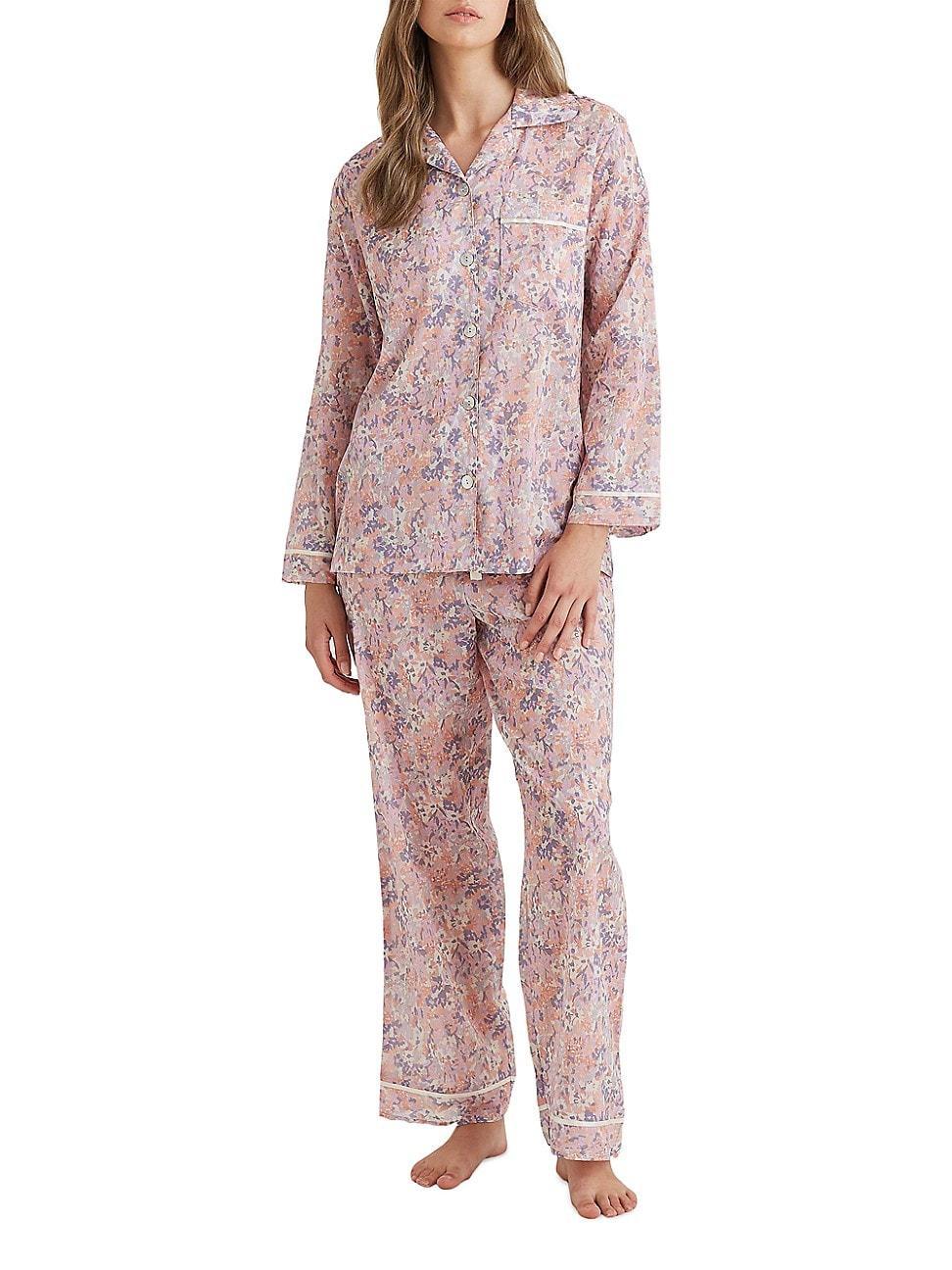 Womens Adeline Floral Cotton Pajamas Product Image