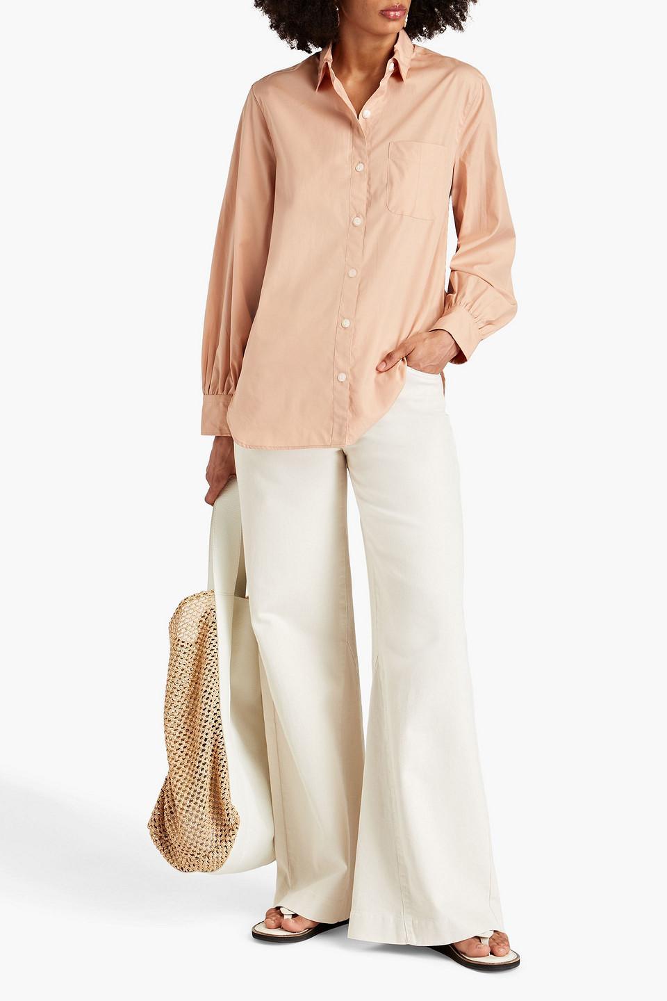 Maxine Cotton-poplin Shirt In Neutral Product Image