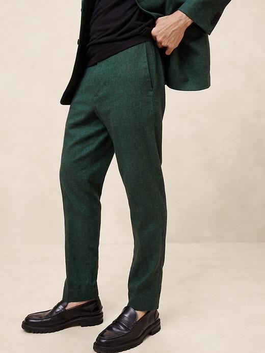 Tailored-Fit Linen-Blend Trouser Product Image