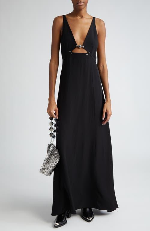 Rabanne Deep V-Neck Cutout Maxi Dress Product Image