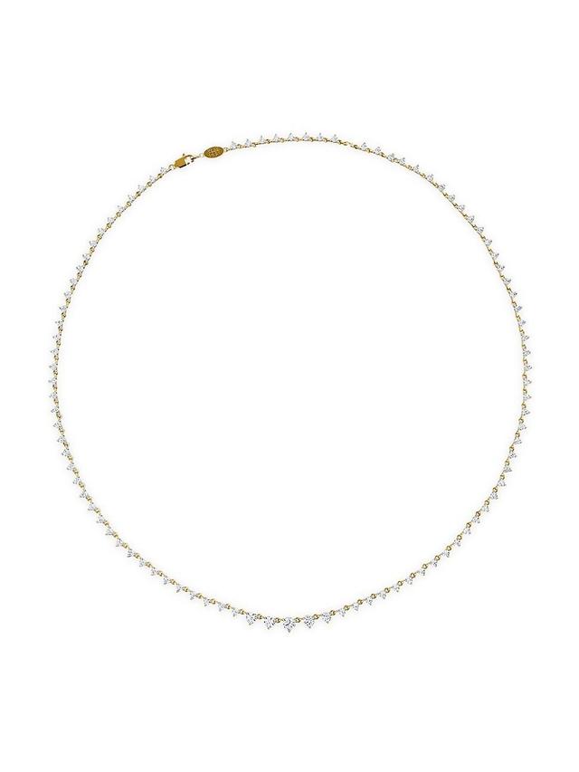 Womens Vrai X Brides Infinity Linked 14K Gold & 4.25 TCW Lab-Grown Diamond Tennis Necklace Product Image