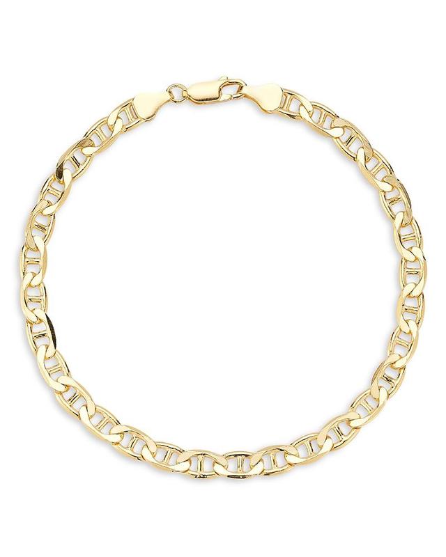 YIELD OF MEN Mens 18K Yellow Gold Vermeil Chain Bracelet Product Image