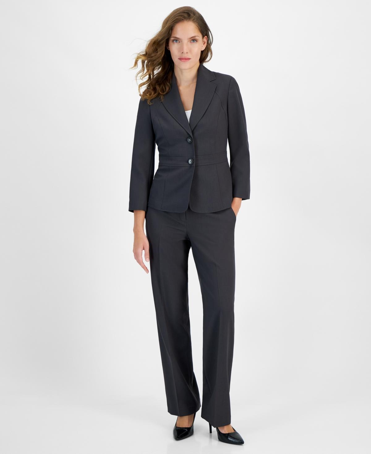 Le Suit Crepe Two-Button Blazer & Pants, Regular and Petite Sizes Product Image